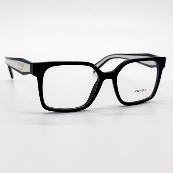 NEW PRADA PRB03V 16K1O1 EYEGLASSES WOMEN BLACK EYEWEAR VPR B03 16K1O1 - Picture 4 of 9
